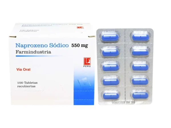 Naproxeno Sódico 550 Mg Tableta Recubierta