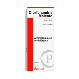 Clorfenamina Maleato 2mg/5ml Solución oral