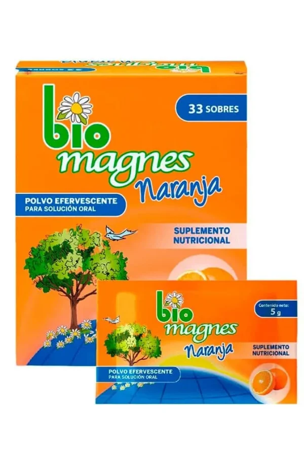 Magnesol Polvo Efervescente Naranja