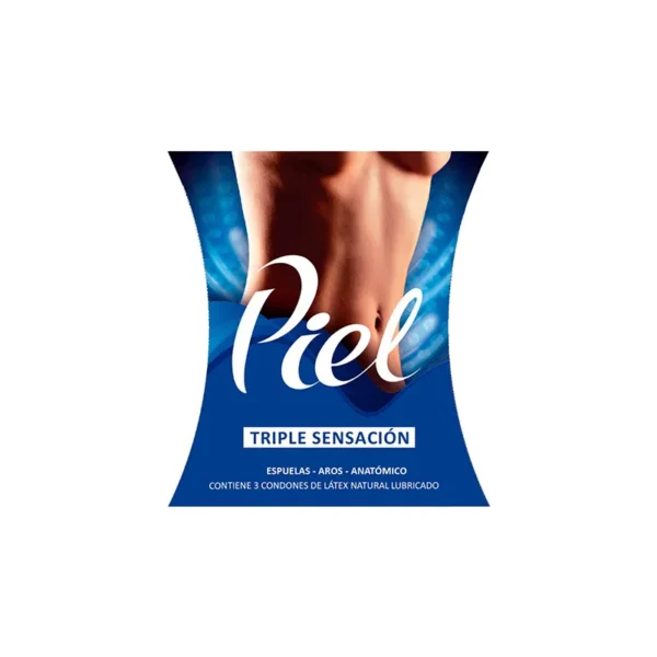 Preservativo Piel con Triple Sensación