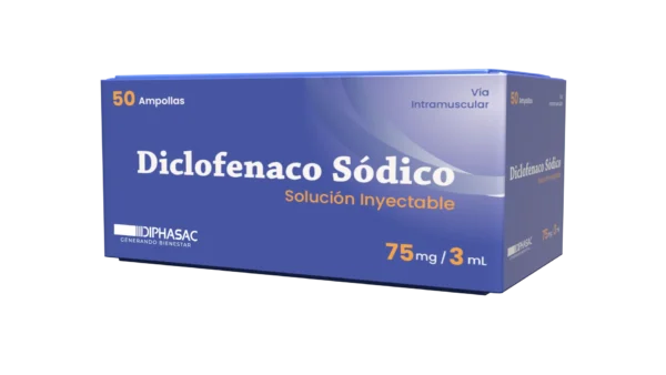 Diclofenaco Sódico 75mg/3ml Solución Inyectable